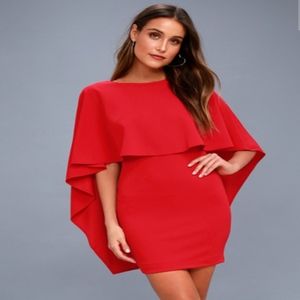 Lulu's Best is Yet to Come Red Backless Dress XS